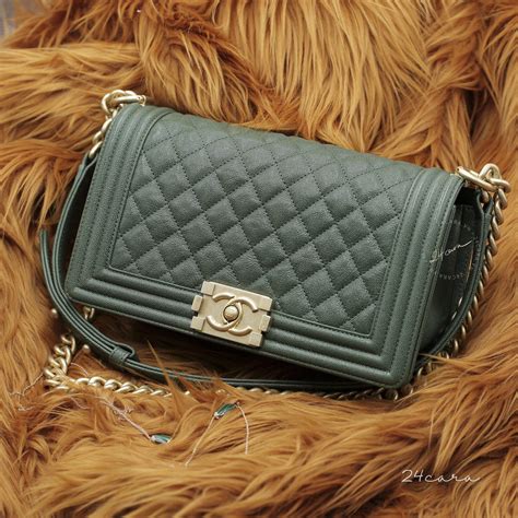 chanel boy bag medium green|Chanel boy bag medium price.